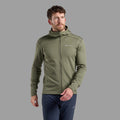 Caper Montane Men's Fury Lite Hooded Fleece Jacket Model Front