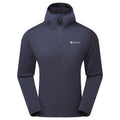 Eclipse Blue Montane Men's Fury Lite Hooded Fleece Jacket Front