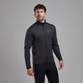 Midnight Grey Montane Men's Fury Lite Fleece Jacket Model Front