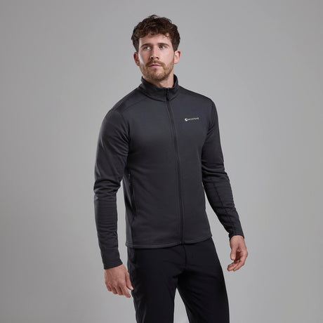 Midnight Grey Montane Men's Fury Lite Fleece Jacket Front