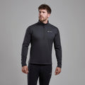 Midnight Grey Montane Men's Fury Lite Fleece Pull-On Model Front