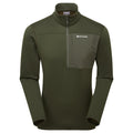 Oak Green Montane Men's Fury XT Fleece Pull-On Front