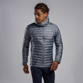 Stone Blue Montane Men's Icarus Lite Hooded Jacket Model 3