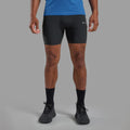 Black Montane Men's Jetstream 5" Trail Running Half Tights Model Front