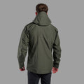 Oak Green Montane Men's Phase Waterproof Jacket Model Back