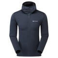 Eclipse Blue Montane Men's Protium Hooded Fleece Jacket Front