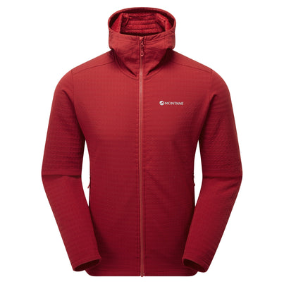 Acer Red Montane Men's Protium XT Hooded Fleece Jacket Front