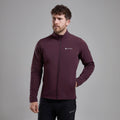 Dark Garnet Montane Men's Protium XT Fleece Jacket Model 4