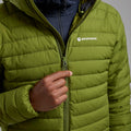 Alder Green Montane Men's Resolve Hooded Down Jacket Model 2