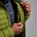 Alder Green Montane Men's Resolve Hooded Down Jacket Model 4