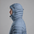 Stone Blue Montane Men's Resolve Hooded Down Jacket Model 3