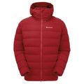 Montane Men's Acer Red Resolve XT Hooded Down Jacket Front