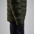 Oak Green Montane Men's Resolve XT Hooded Down Jacket Model 6