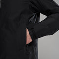 Black Montane Men's Spirit Long Insulated Waterproof Jacket Model 4 MSLIJBLA