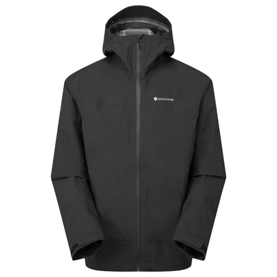 Black Montane Men's Solution Waterproof Jacket Front