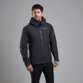 Midnight Grey Montane Men's Spirit Lite Waterproof Jacket Model Front