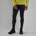 Black Montane Men's Slipstream Thermal Trail Running Tights Model Front