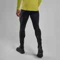 Black Montane Men's Slipstream Thermal Trail Running Tights Model Back