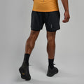 Black Montane Men's Slipstream Twin Skin Running Shorts Model Back