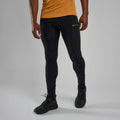 Black Montane Men's Slipstream Trail Running Tights Model Front