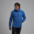 Neptune Blue Montane Men's Tenacity XT Hooded Softshell Jacket Model 3