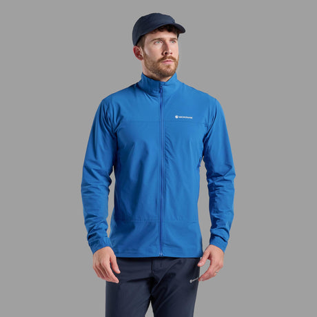 Neptune Blue Montane Men's Tenacity Nano Softshell Jacket Front