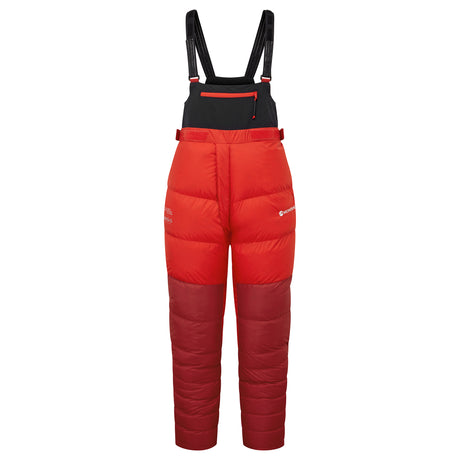 Adrenaline Red Montane Apex 8000 Down Salopettes Ghost Mannequin