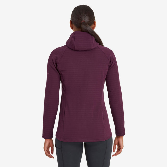 Montane Women's Protium XT Hooded Fleece Jacket - Saksatoon Berry