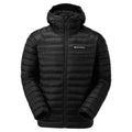 Black Montane Men's Anti-Freeze Hooded Down Jacket Front