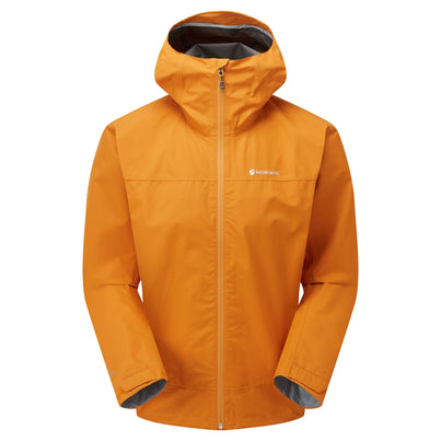 Flame Orange Montane Men's Spirit Waterproof Jacket Front