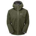 Oak Green Montane Men's Spirit Waterproof Jacket Front